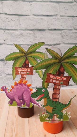 Kit Tubete e latinha dinossauro
