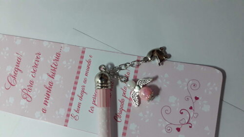 Lápis Personalizado Pingente Lembrancinha de Nascimento