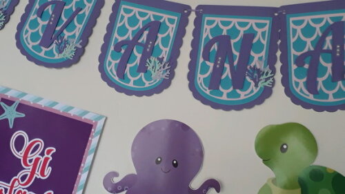 Painel Decoração festa Fundo do mar Sereia