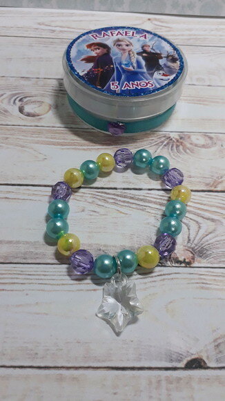 Pulseira Frozen - Lembrancinha aniversario