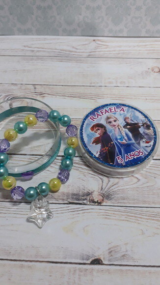 Pulseira Frozen - Lembrancinha aniversario