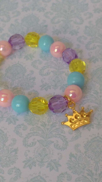 Pulseira Princesas + caixinha decorada