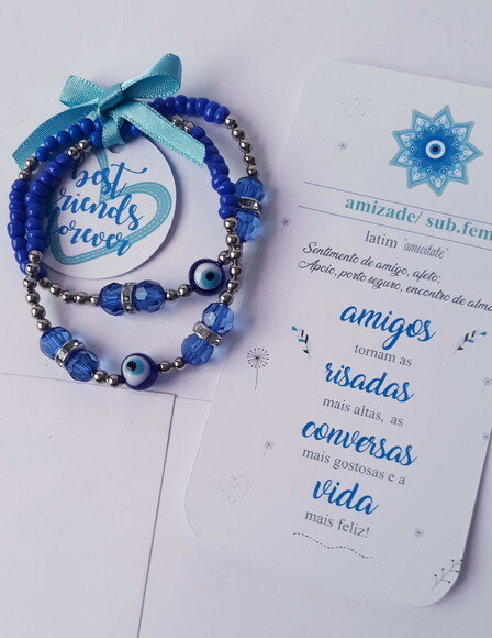 Pulseiras da Amizade Best Friend Forever Bff Olho Grego