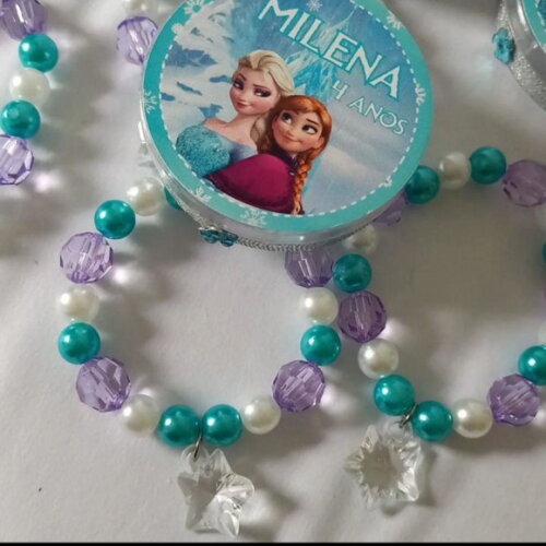 Pulseiras Frozen- Lembrancinha Aniversario