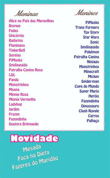 Quadro da disciplina e incentivo