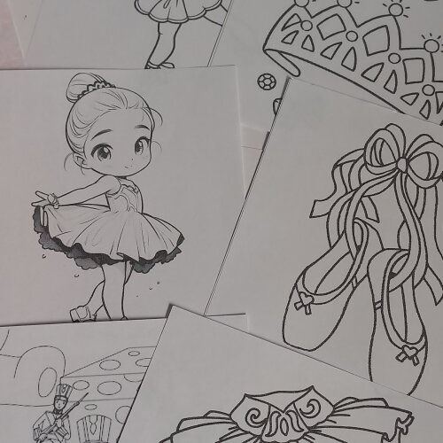 Mini Maletinha Bailarina kit colorir