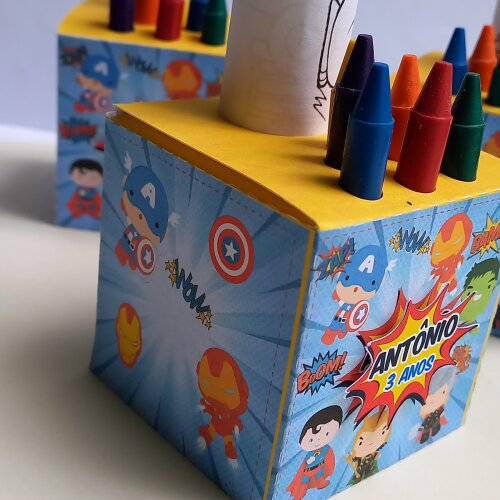 Caixas Cubo Kit Colorir