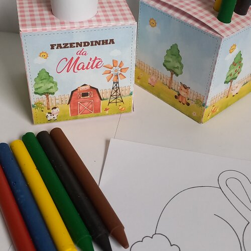 Caixas Cubo Kit Colorir