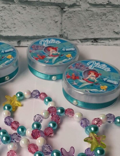 Lembrancinha Pulseira Sereia Ariel