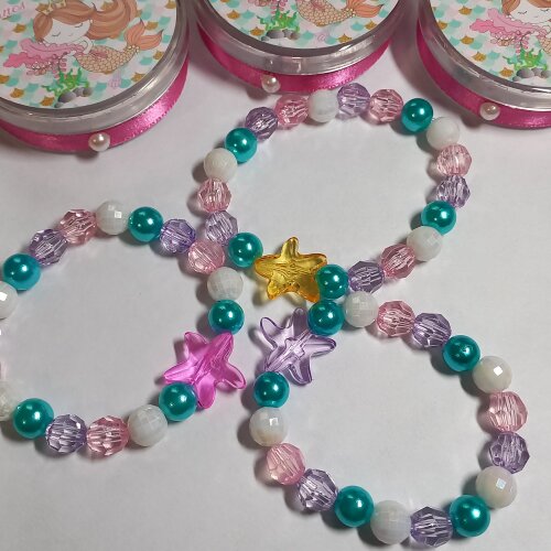 Lembrancinha Pulseira Sereia Ariel