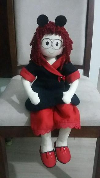 Boneca porta papel higiênico