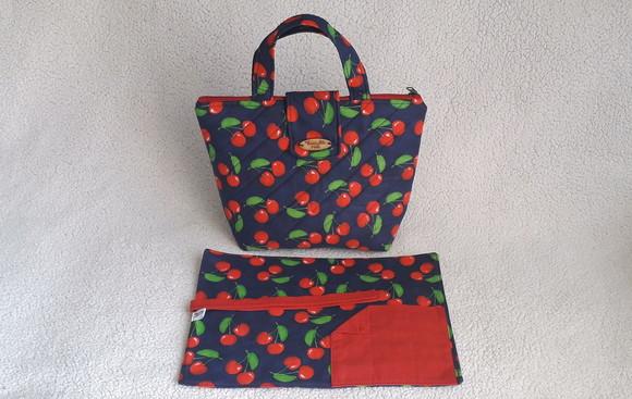 Kit Bolsa Térmica + Jogo Americano Com Porta Talheres