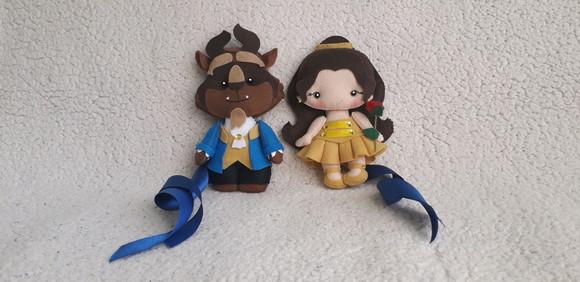 Prendedor de cortinas - Bela e a Fera