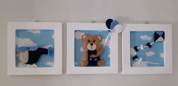 Trio Mini quadro decorativo