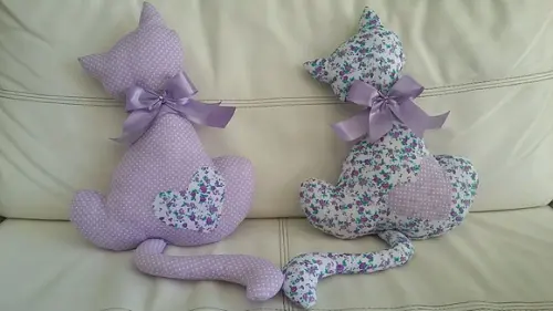 Almofadas Gatos - kit dois gatos