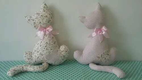 Almofadas Gatos - kit dois gatos