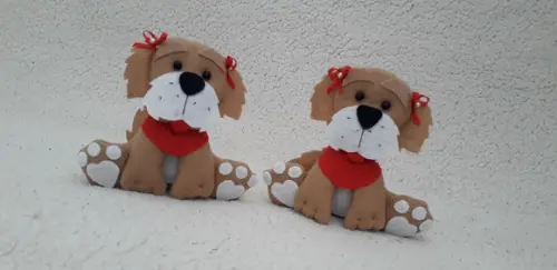 Cachorro em Feltro