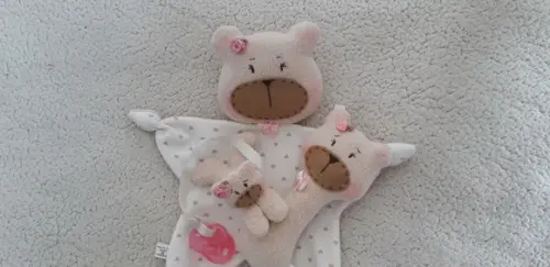 Naninha, Chocalho e Agarradinho - Kit Ursinha