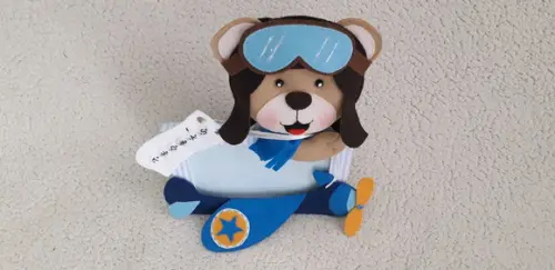Porta Retrato Urso Aviador
