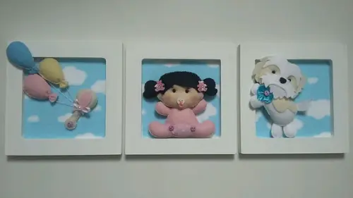 Trio Mini quadro decorativo