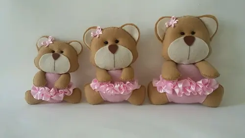 Ursas Bailarinas para Nichos - Trio