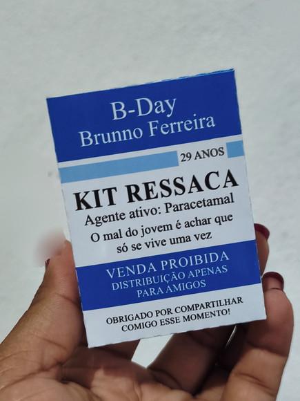 10 Caixinhas p/ Kit Ressaca Festas, Formatura, Casamentos