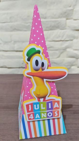 Caixa Pirâmide 3d Pocoyo Rosa