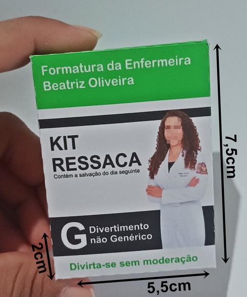 Caixinha Kit Ressaca c/ Foto - Formatura/festa/casamento