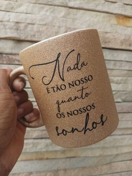 Caneca Glitter - Frases