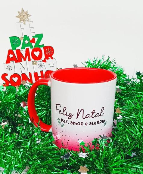 Caneca Natalina Vermelha