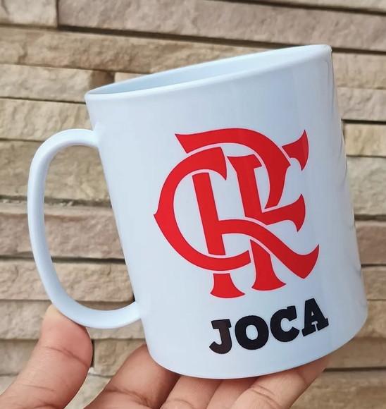 Caneca Polímero Personalizada com Nome Volta às Aulas