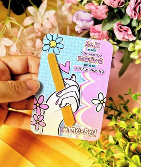 Card + Mini Lixa - Dia das Mulheres