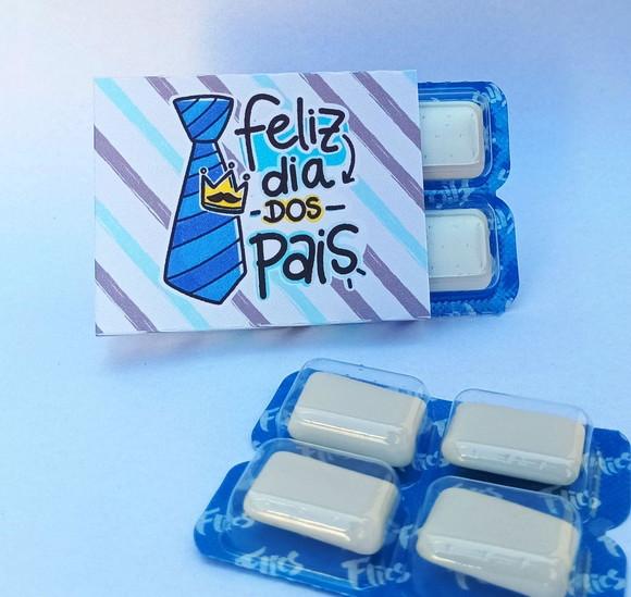 Chicletes Personalizados Dia dos Pais - 10 Unidades