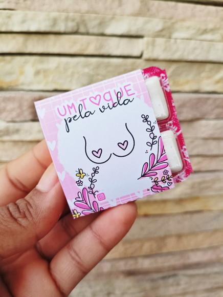 Chicletes Personalizados Outubro Rosa - 10 Unidades