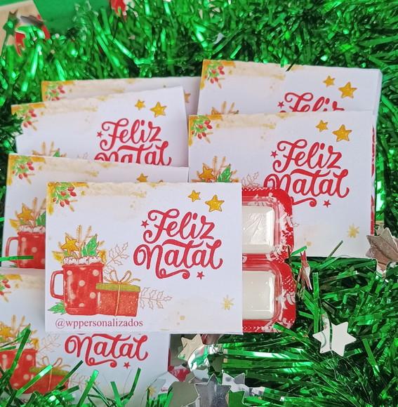 Chicletes Personalizados Natal - 10 Unidades