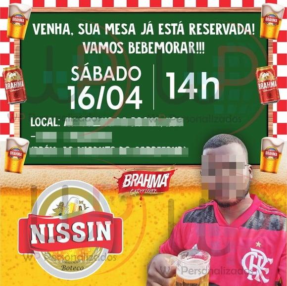 Convite Virtual Boteco Brahma com Foto