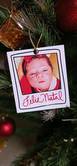Enfeite de Natal - Polaroid