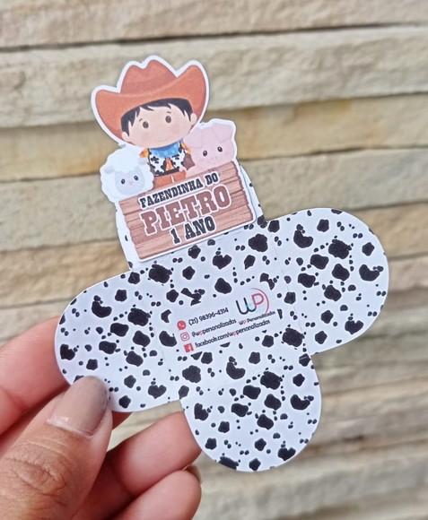 Forminha para Doces Personalizada Fazendinha - 25 Unidades