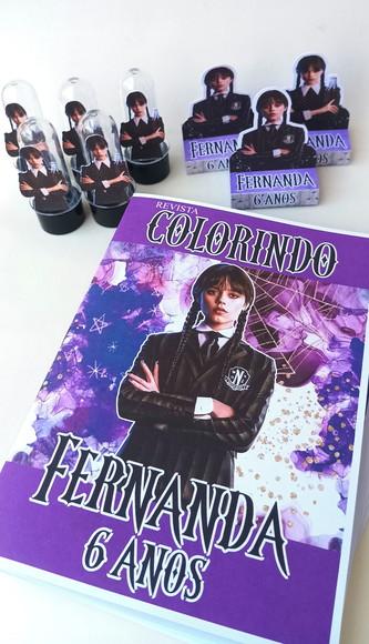 Kit Brindes Personalizados Wandinha - 30 Unidades