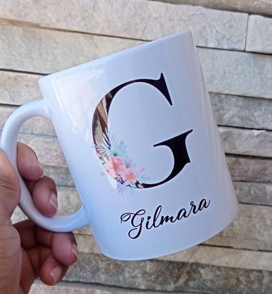 Kit Caneca + Bloco Personalizado Floral