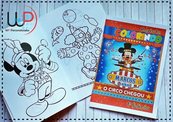 Livrinho de Colorir Circo do Mickey