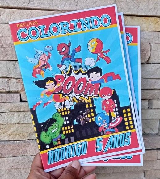 Livrinho de Colorir Super Heróis Baby