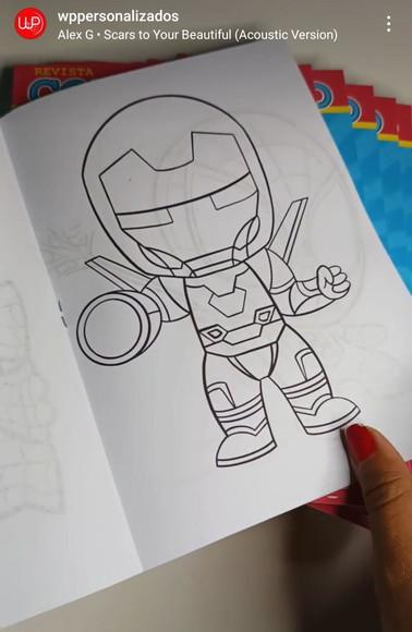 Livrinho de Colorir Super Heróis Baby