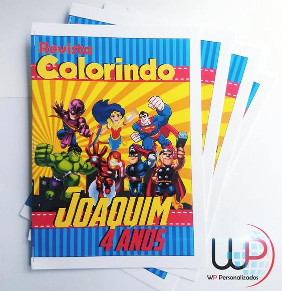 Livrinho de Colorir Super Heróis Baby