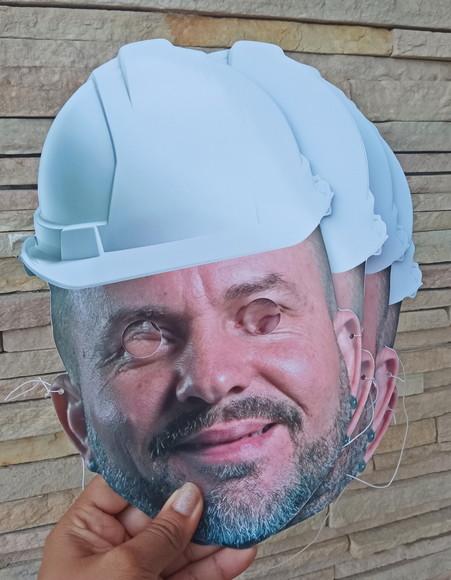 Máscara Personalizada c/ Foto de Rosto - 10 Un. Engenharia