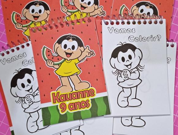 Mini Bloquinho De Colorir + 2 Giz