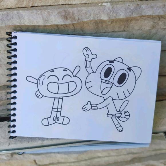Mini Caderno de Colorir - Gumball