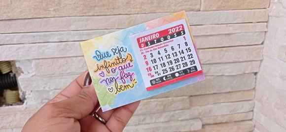Mini Calendário de Mesa