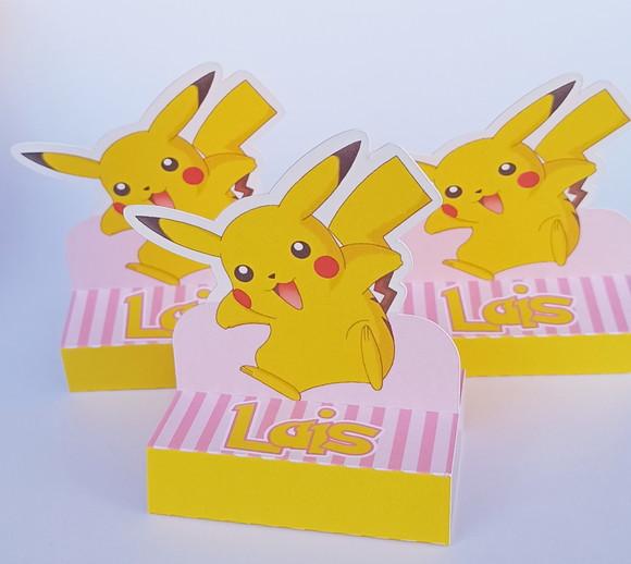 Porta Bis Pikachu Rosa - 10 Unidades