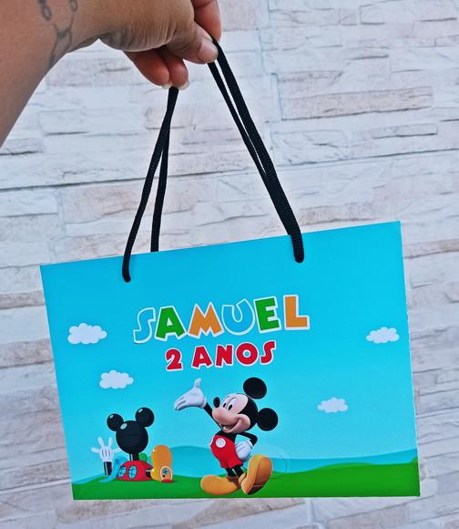 Sacolinha Personalizada Casa do Mickey - P